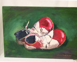Custom oil on canvas.