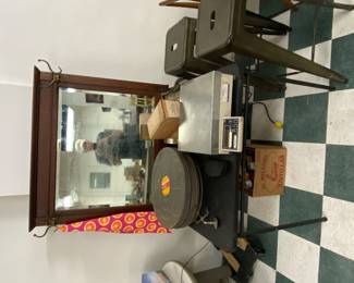 Misc Old Kodak Film Reels, Paper Cutter, Darkroom Scale