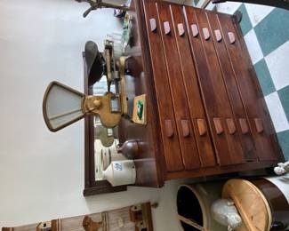 Early Toledo Scale, Old Blueprint cabinet