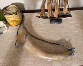 Vintage Powder Horn