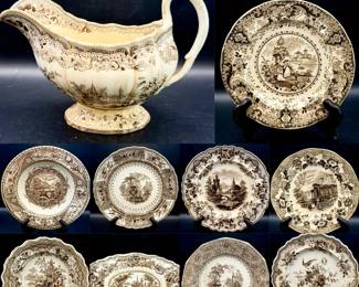 Antique China Dishes Feat Davenport