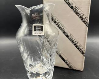 5 1/4” Crystal Covington Vase — Vintage Miller Rogaska in Original Box