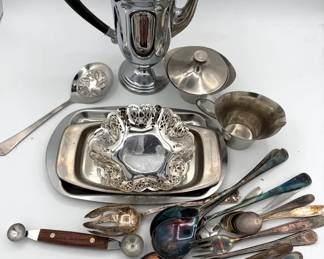 Mixed Metal Serving Ware