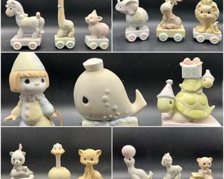 (15) Precious Moments Porcelain Figurines — Vintage