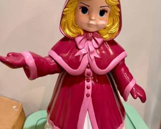 20” Tall Vintage Ceramic Caroler Figurine