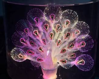 Optical Peacock Lamp