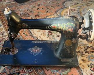 antique Singer Model 66 "Red Eye" cast-iron sewing machine