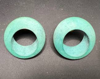 Gabriella Sanchez Copper Earrings with Oxidized Patina