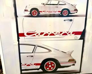 Porsche Carreras Framed Poster