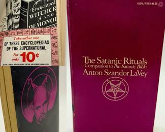 First Edition The Satanic Rituals By Anton Szandor Lacey Companion To The Satanic Bible