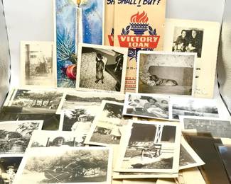 Large Lot Of Vintage Photos, Cards, Letters & More Ephemera