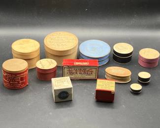 Diminutive Vintage Cardboard Boxes & Glass Slides