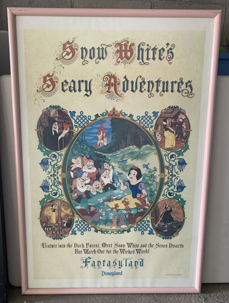 Full sized Framed Snow White’s Scary Adventures Attraction Poster
