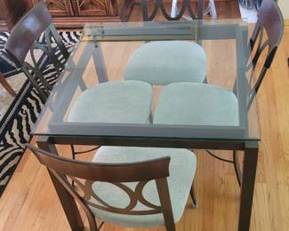 Glass dining room table