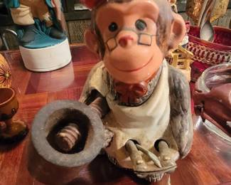 Ceramic Monkey Nut Cracker