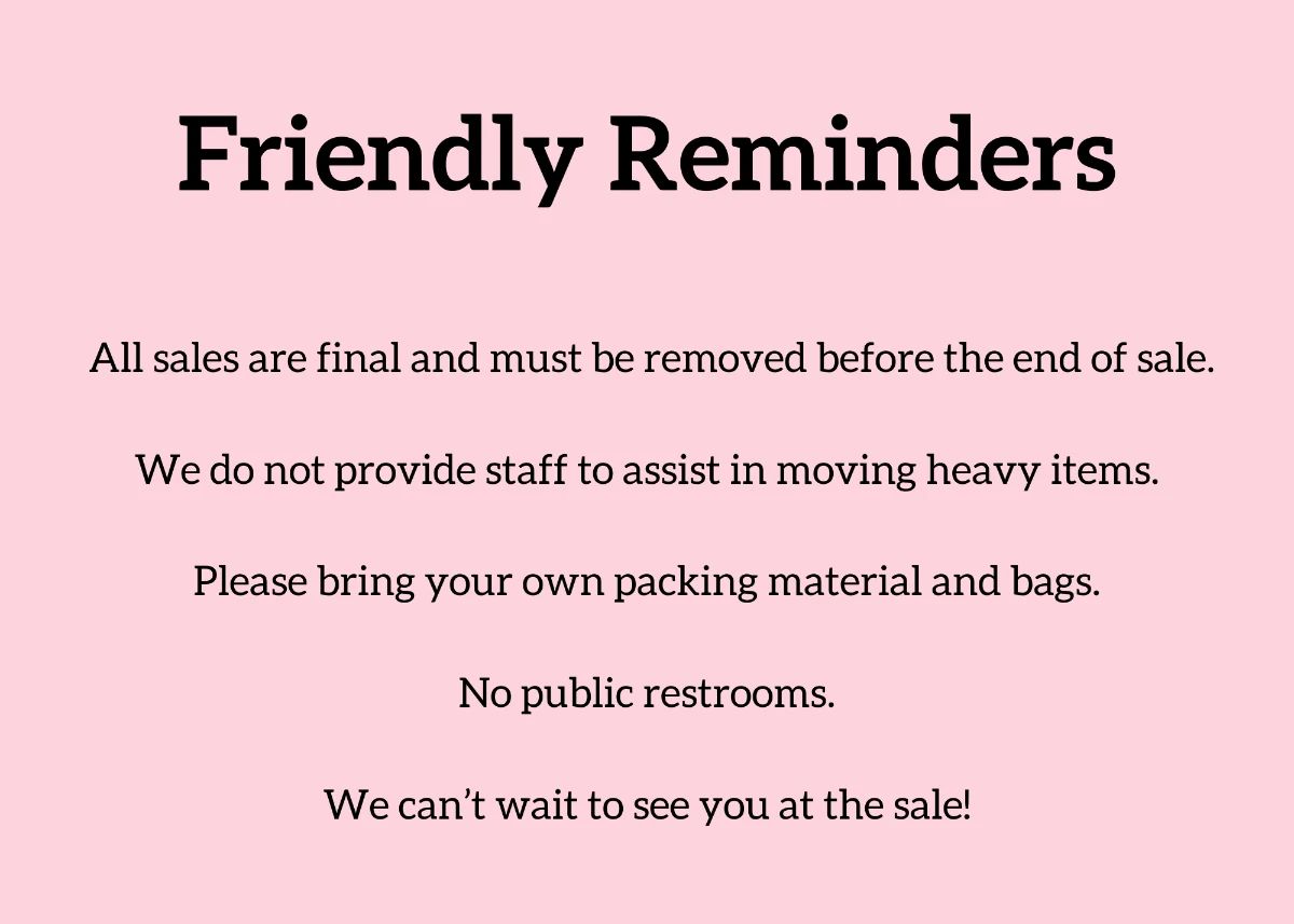 friendly reminders