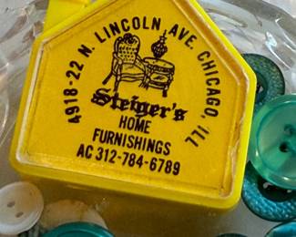 Vtg. Steiger's Home Furnishings measuring tape