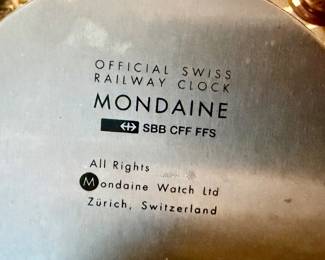 Vtg. Mondaine SBB CFF FFS clock - WORKS