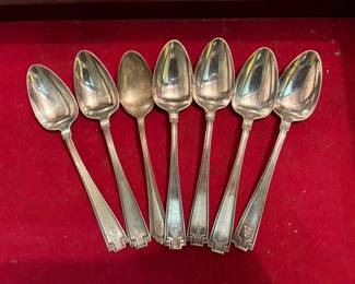 Lot of Seven Sterling Spoons