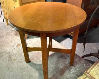 Stickley Round Oak Stand - Great Condition