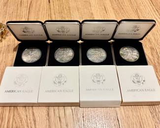 1997 and 1999 1oz. Silver Eagles