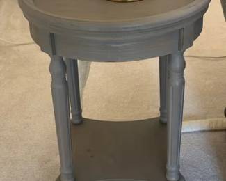 Pair of two-tier side tables