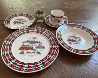 Lynns China "Christmas at Home" vintage fine china collection