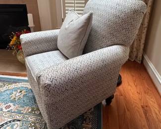 Pair of upholstered side chairs