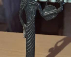 Apollo metal sculpture