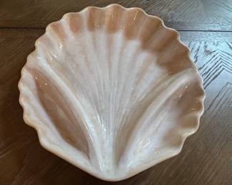 'Ocean Shells' hand painted platter by Clay Art