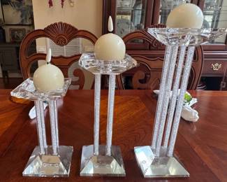 Shannon Crystal candlesticks
