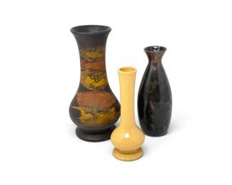 188 VintageHaegerArtPotteryVases3Pieces