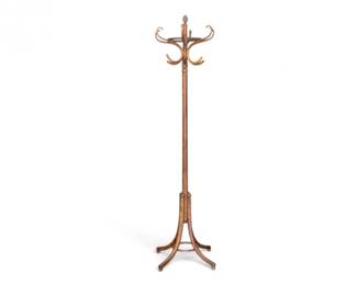 220 VintageBentwoodCoatHatRack12Hooks