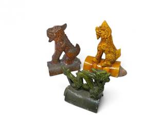 117 3AsianCeramicDragonRoofRidgeTilesGlazedUnglazed
