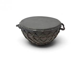 166 TraditionalRawhideLacedSkinHandDrum12Diameter