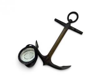 163 1942LionelUSNavyBoatCompassMark1MetalAnchor
