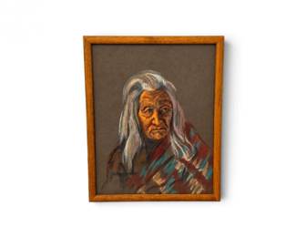 280 EileenWalkerSignedOriginalCharcoalPortrait