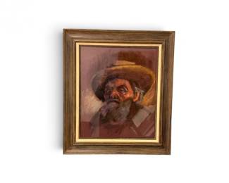 281 ArtistSignedOriginalCharcoalPastelPortrait