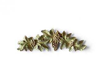 126 DecorativePapierMchGrapeLeafWallDcor33Wide