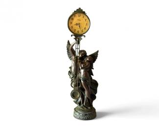 58 VintageCrosaErosPsycheStyleFiguralQuartzClock