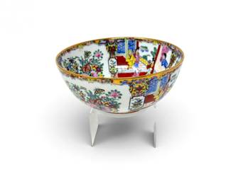 104 HandPaintedChinesePorcelainStorySceneBowl