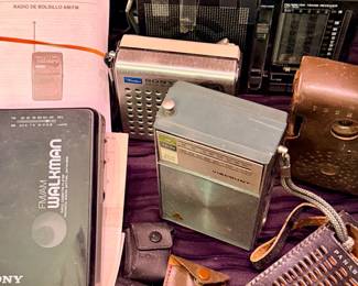 Vintage Electronics including Walkman and Panasonic