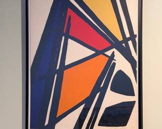Alexander Calder (American, 1898-1976); "Travaux d'acier 1961"; #82 in an edition of 90; signed