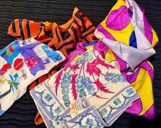 Vintage scarves by Pucci & others