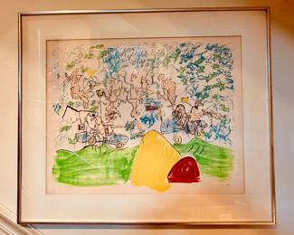 Roberto Matta (Chile 1911-2002) lithograph, "Fog Magog II"