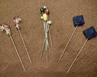 Vintage hat pins/stick pins