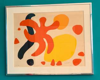 Alexander Calder (American; 1898-1976) "Les Etoiles 1970"; #25 in edition of 100; signed