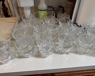 30 crystal punch cups.