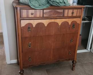 vintage tall dresser