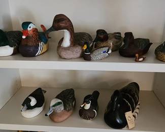 Duck decoy collection signed most with paperwork